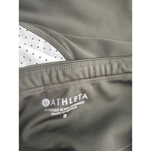 Athleta Olive Green Leggings Womens Size S High Rise Workout Athletic - Picture 7 of 9